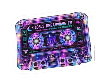 Cyberdream Arcade Stickers | Neon Cyberpunk Vaporwave Decals (Choose Design)