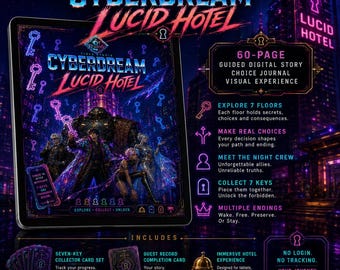 Cyberpunk Guided Story Journal PDF - Lucid Hotel Digital Experience