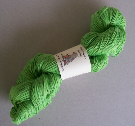 Cotton Fingering 4ply/fingering Weight Grass