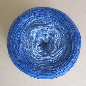 Melodious - 100gm gradient dyed laceweight merino/silk blend yarn. Royalty