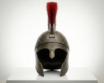 Odysseus Spartan Helmet Replica | 18 Gauge Steel Greek Warrior Armor (Wearable)