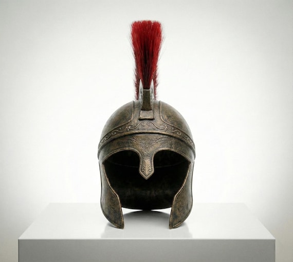 Odysseus Spartan Helmet Replica | 18 Gauge Steel Greek Warrior Armor (Wearable)