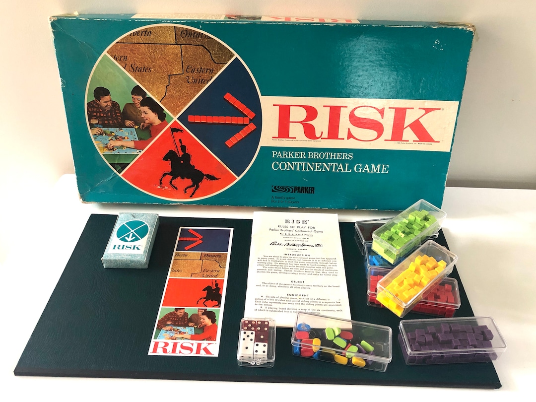 Complete Parker Brothers RISK Game 60s Etsy