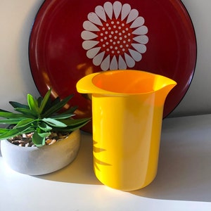 Erik Lehman Yellow Rosti Denmark Utensil Holder Pitcher Melamine Mod Decor *Free Shipping With Second Purchase*