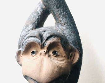 Upsala Ekeby Sweden Monkey Possibly By Mari Simmulson Ceramic Figurine Rare 50&#39;s