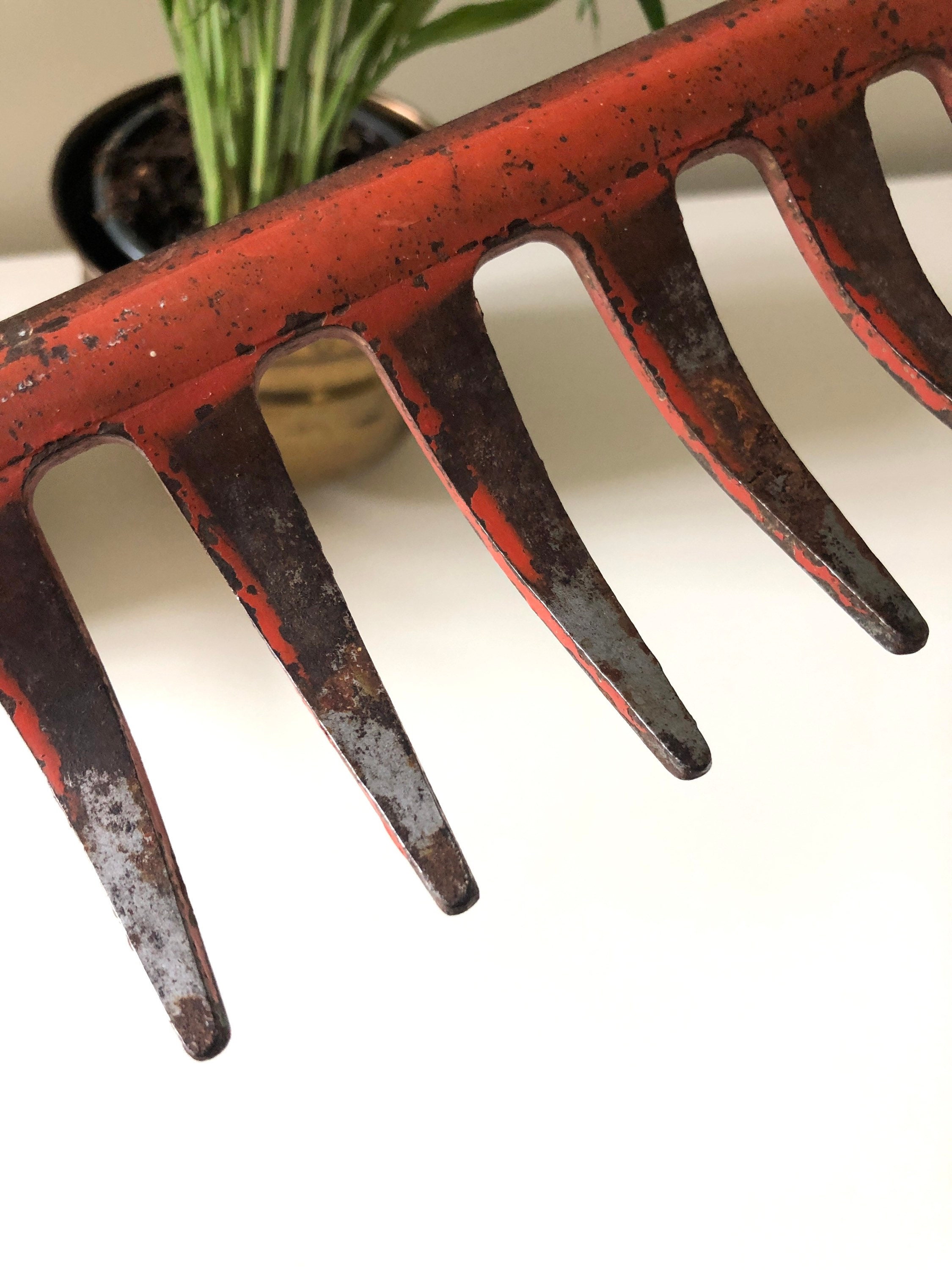 Winery Rake SALE Vintage Rake Head Farmhouse Decor Wall Decor Hanging Herbs/dried ...
