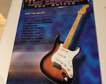 Led Zeppelin The Best Of For Guitar 1995 Stairway To Heaven Rock Music