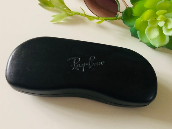 Ray Ban Hard Shell Glasses Case Eyeglasses Protective Case Black Medium