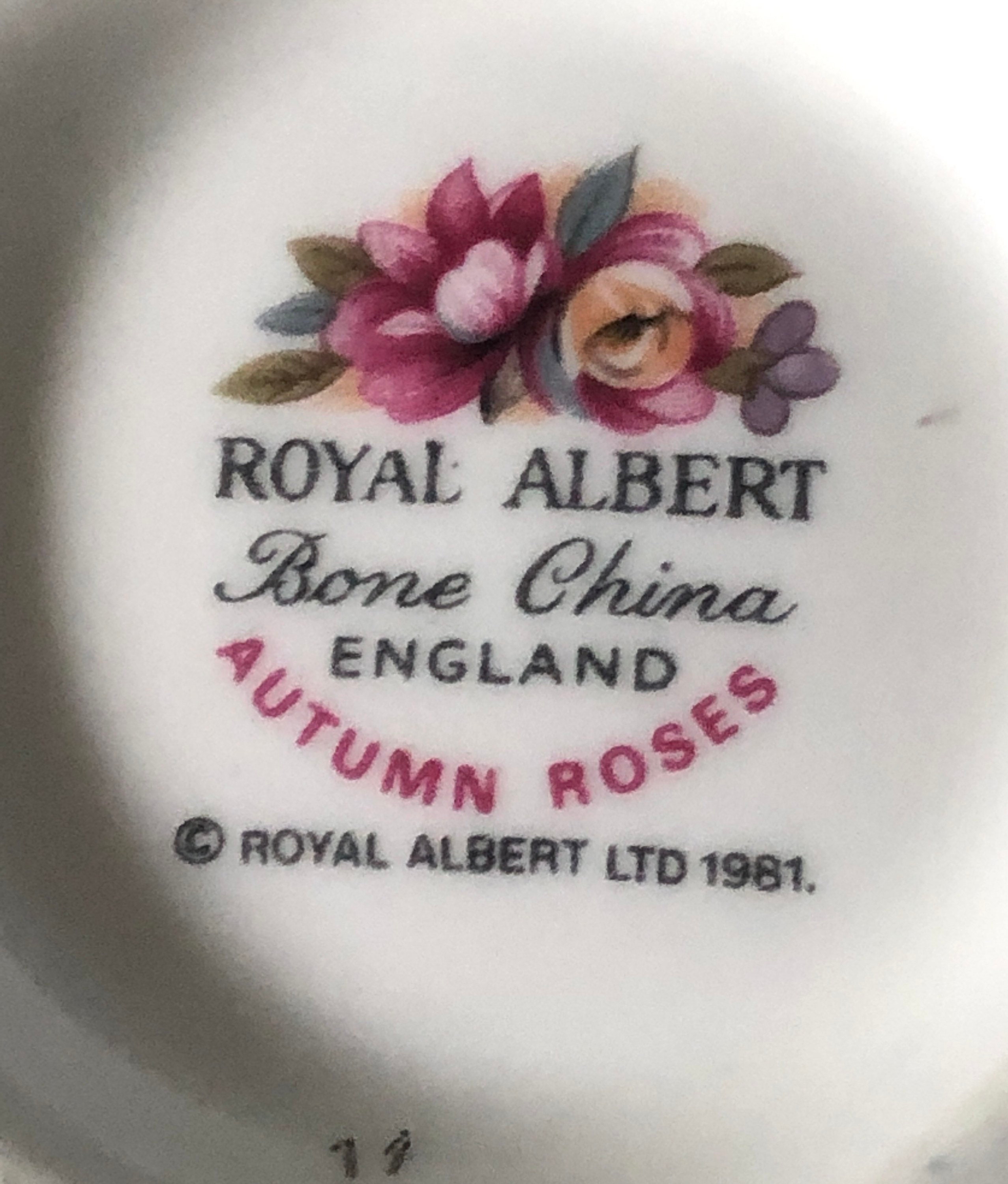 SALE 1981 Royal Albert Autumn Rose Teacup/dessert Plate - Etsy Canada