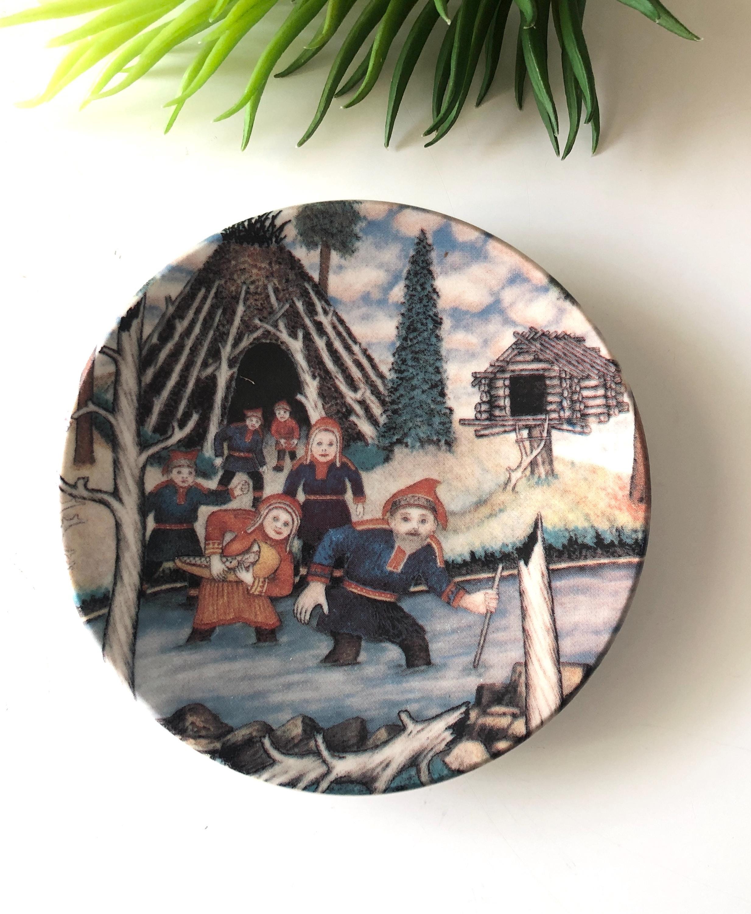 9 ARABIA FINLAND Wall Plates Designed by Andreas Alariesto 80's