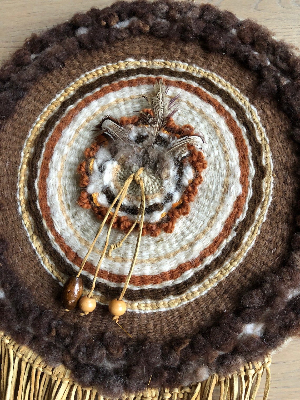 1950s Native Art Handmade Native American Wall Hanging