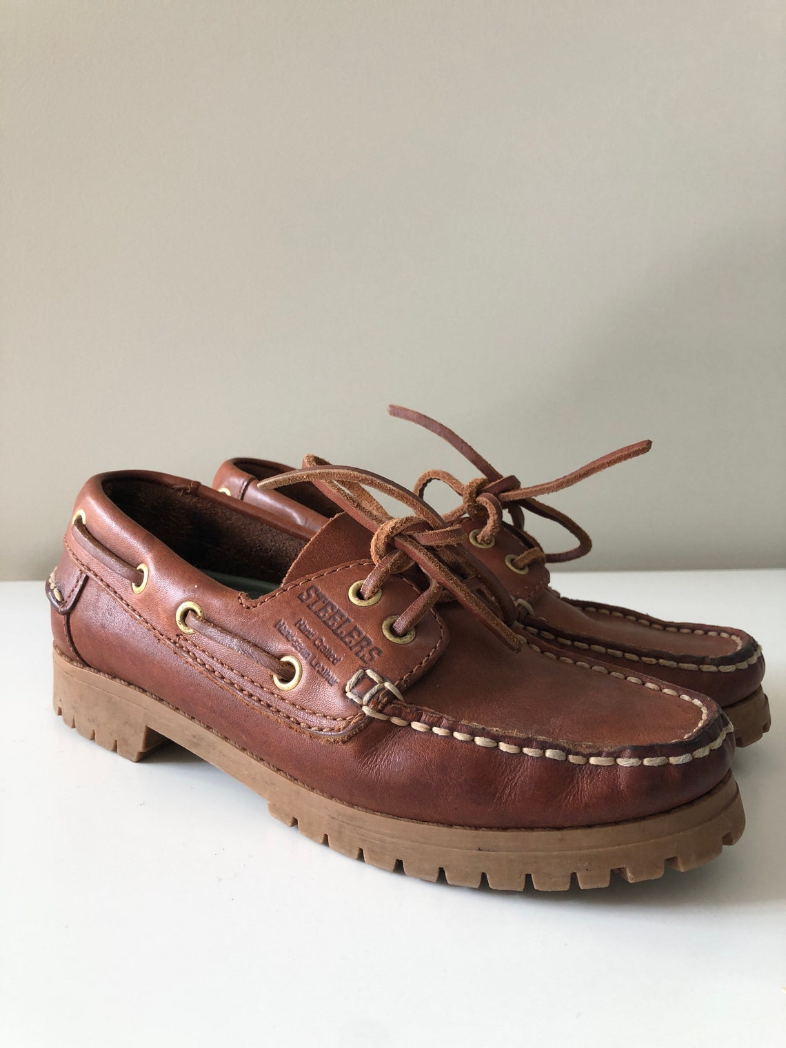 New Zealand Lydiard Steelers Boat Womans Shoe Hand Sewn Hand Etsy