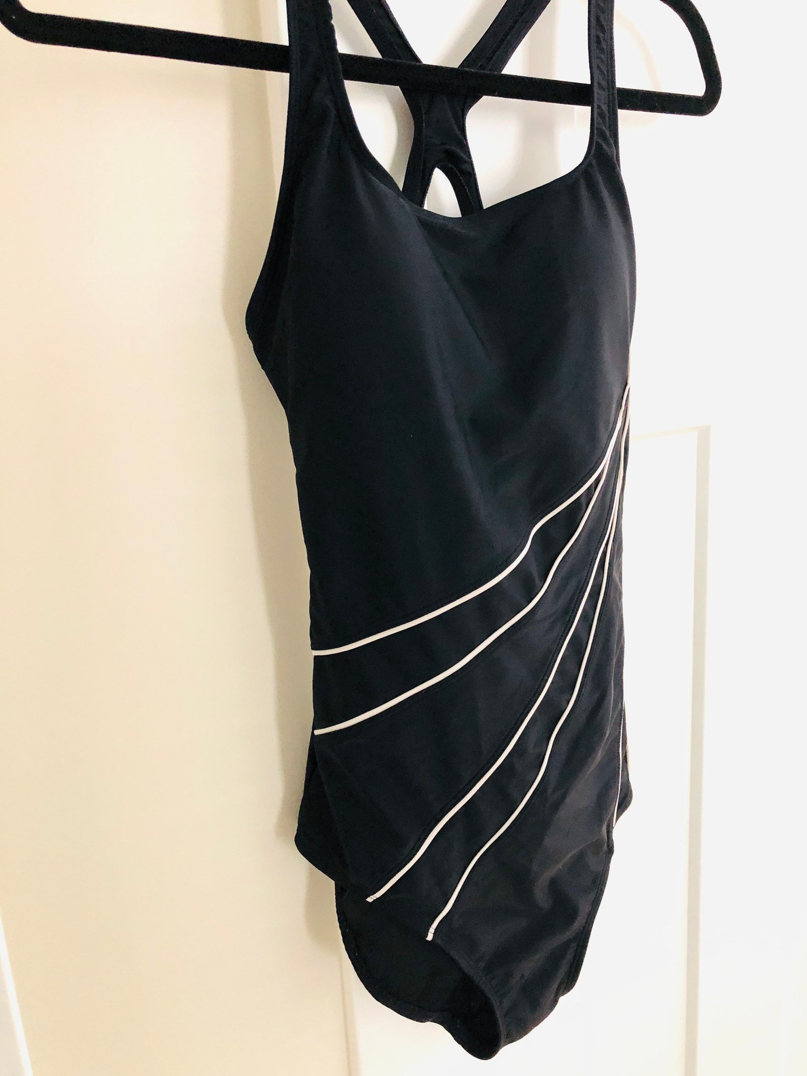 Vintage ROOTS Womans One Piece Swim Wear Sporty Fashion 90s Etsy