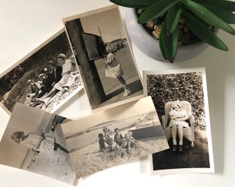 Black and White Photos 40’s Original Sepia Children Photography Adorable!