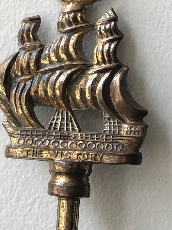 Vintage Brass Wine Bottle Cork Opener the VICTORY Ship Wine Opener Antique  free Shipping With Second Purchase -  Hong Kong