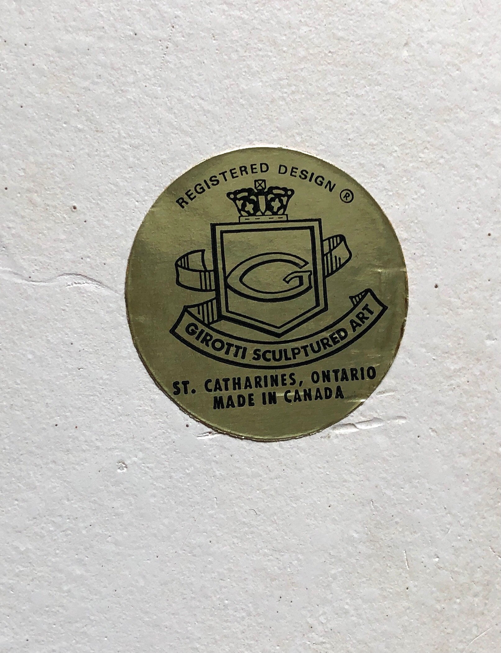 Vintage Girotti Sculptured Art St Catharines Ontario Etsy