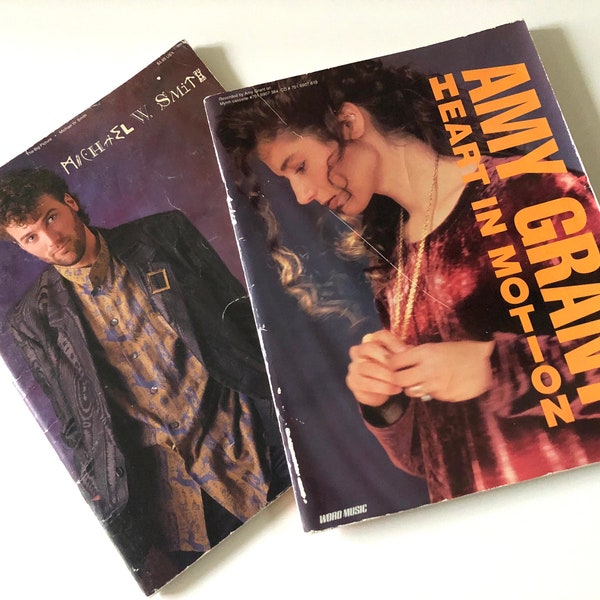 Vintage Amy Grant Michael W. Smith Motion The Big Picture Song Books 80s/90s Vocal Guitar Christian Music Books