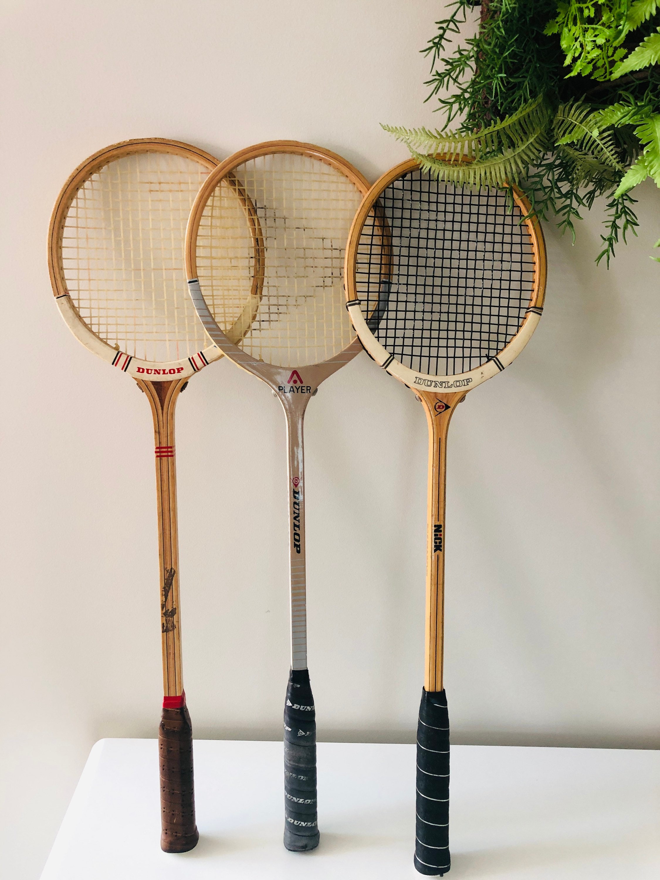 Vintage Squash DUNLOP Rackets Sports Equipment Movie Prop Wall Etsy