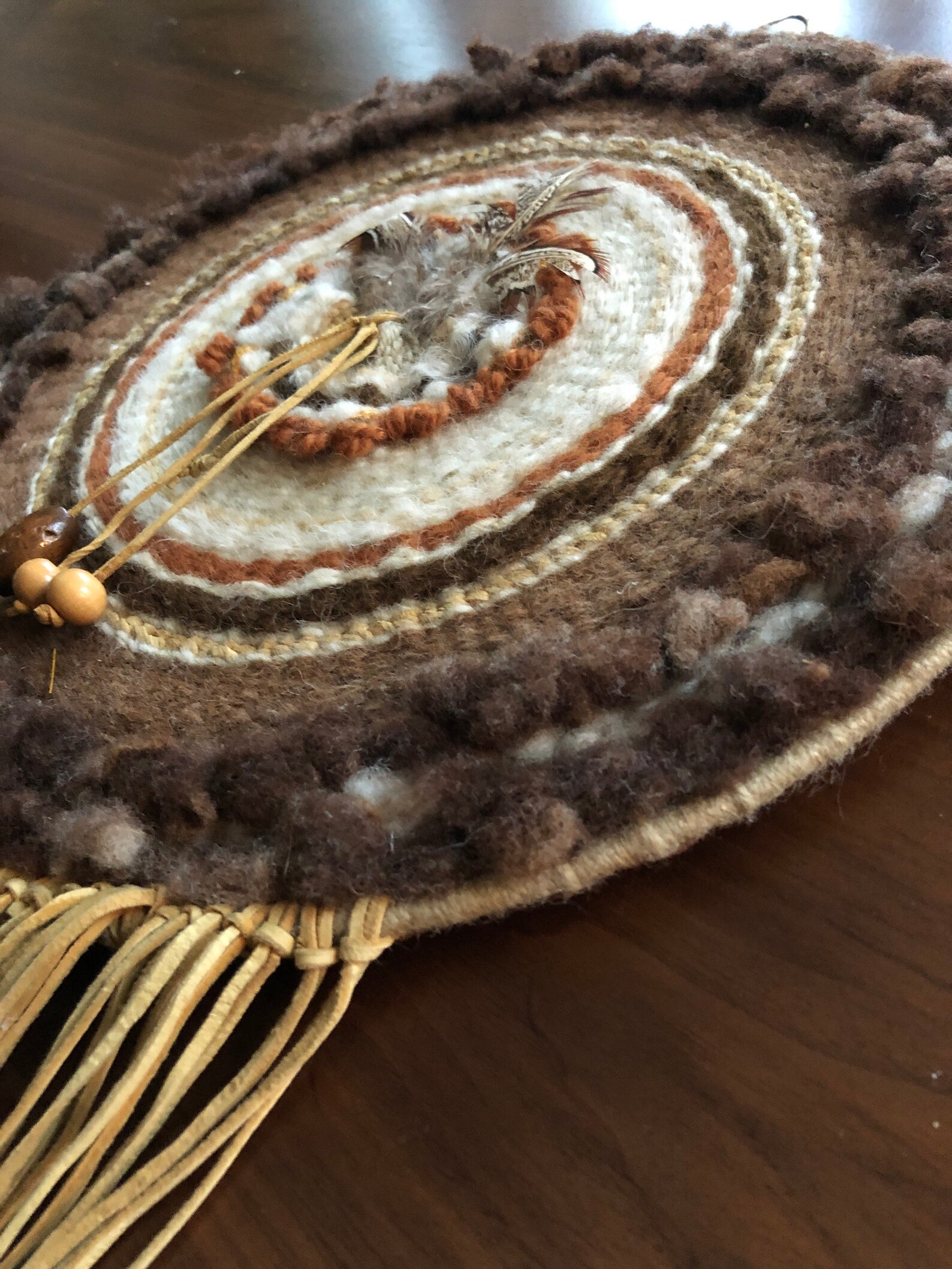 1950s Native Art Handmade Native American Wall Hanging