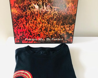 QUEEN Vinyl Lp Friends Will Be Friends 12 Inch Single Extended Version 1986 Plus Free Queen T Shirt Medium Freddy Mercury Fans