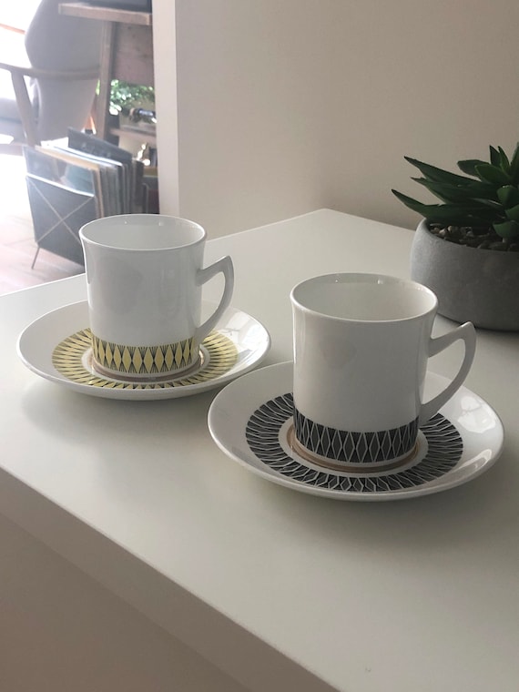 SALE 2 Vintage calypso Bone China by Taylor and Kent Modern Decor