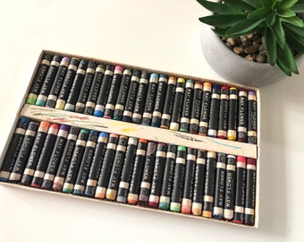 Japan Vintage Oil Pastels May Flower 48 Colours Art Supply *Free Shipping With Second Purchase*