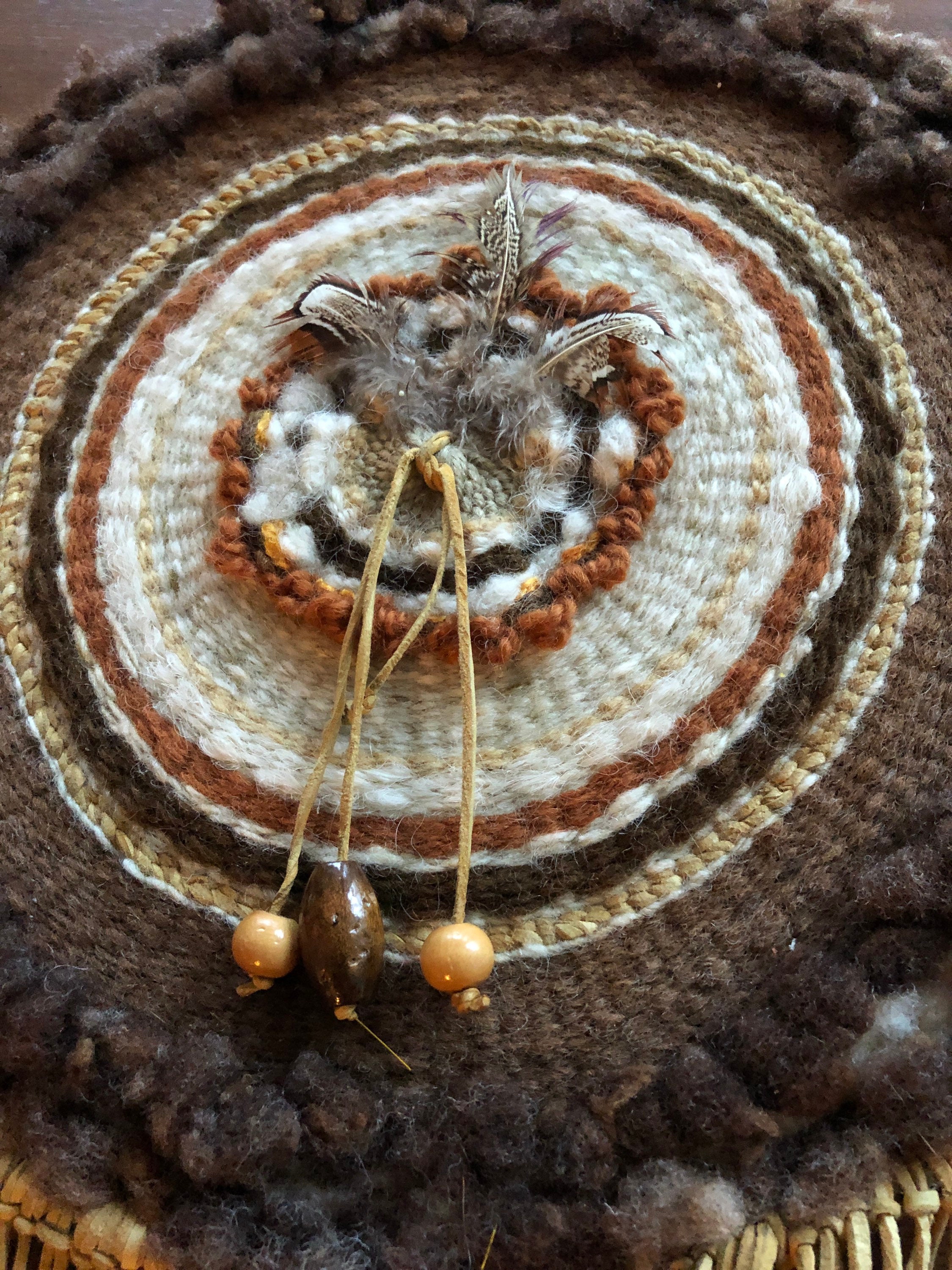 1950s Native Art Handmade Native American Wall Hanging