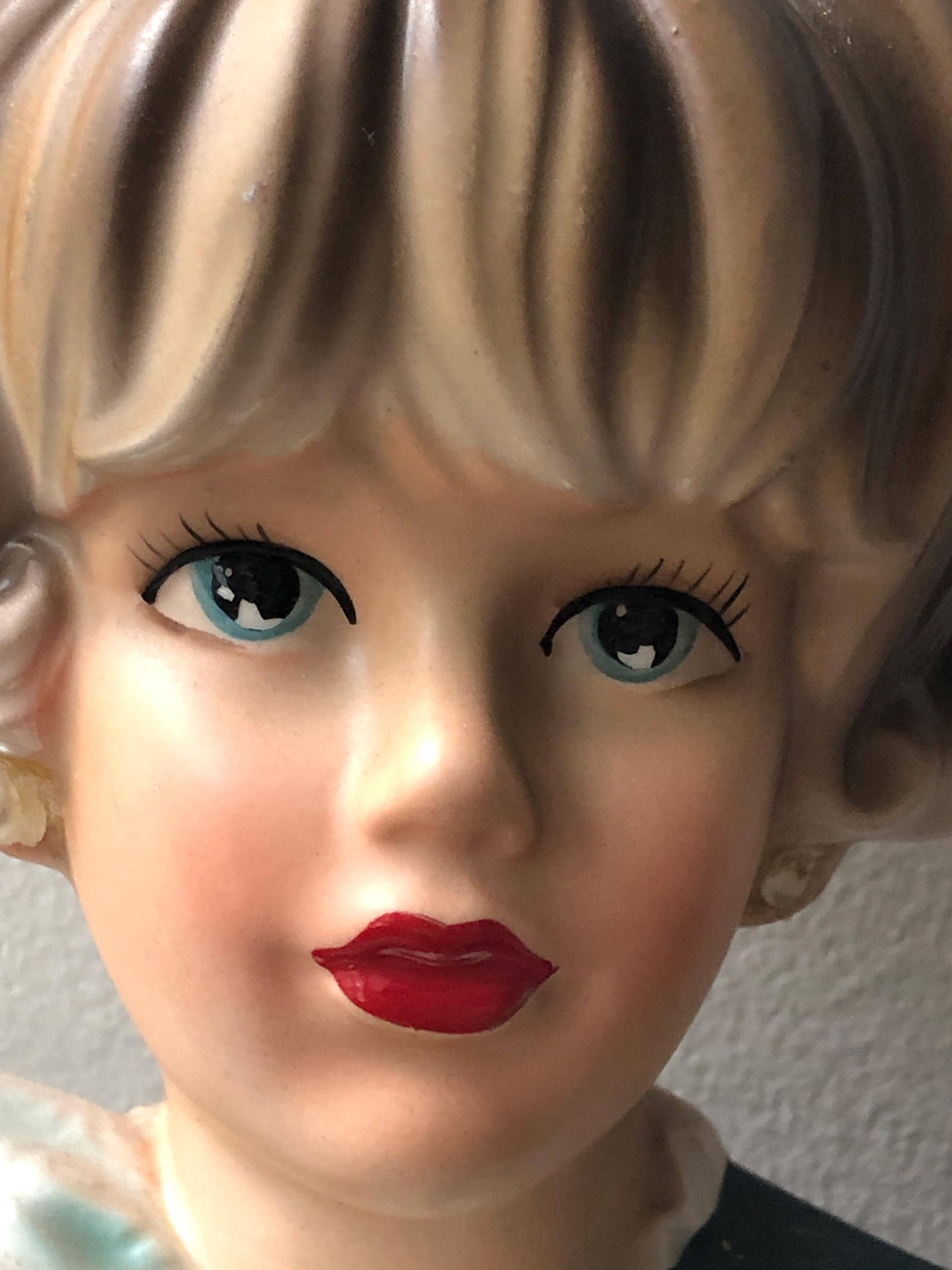 SALE Vintage Relpo Lady Head Vase Japan 60's Collectible - Etsy