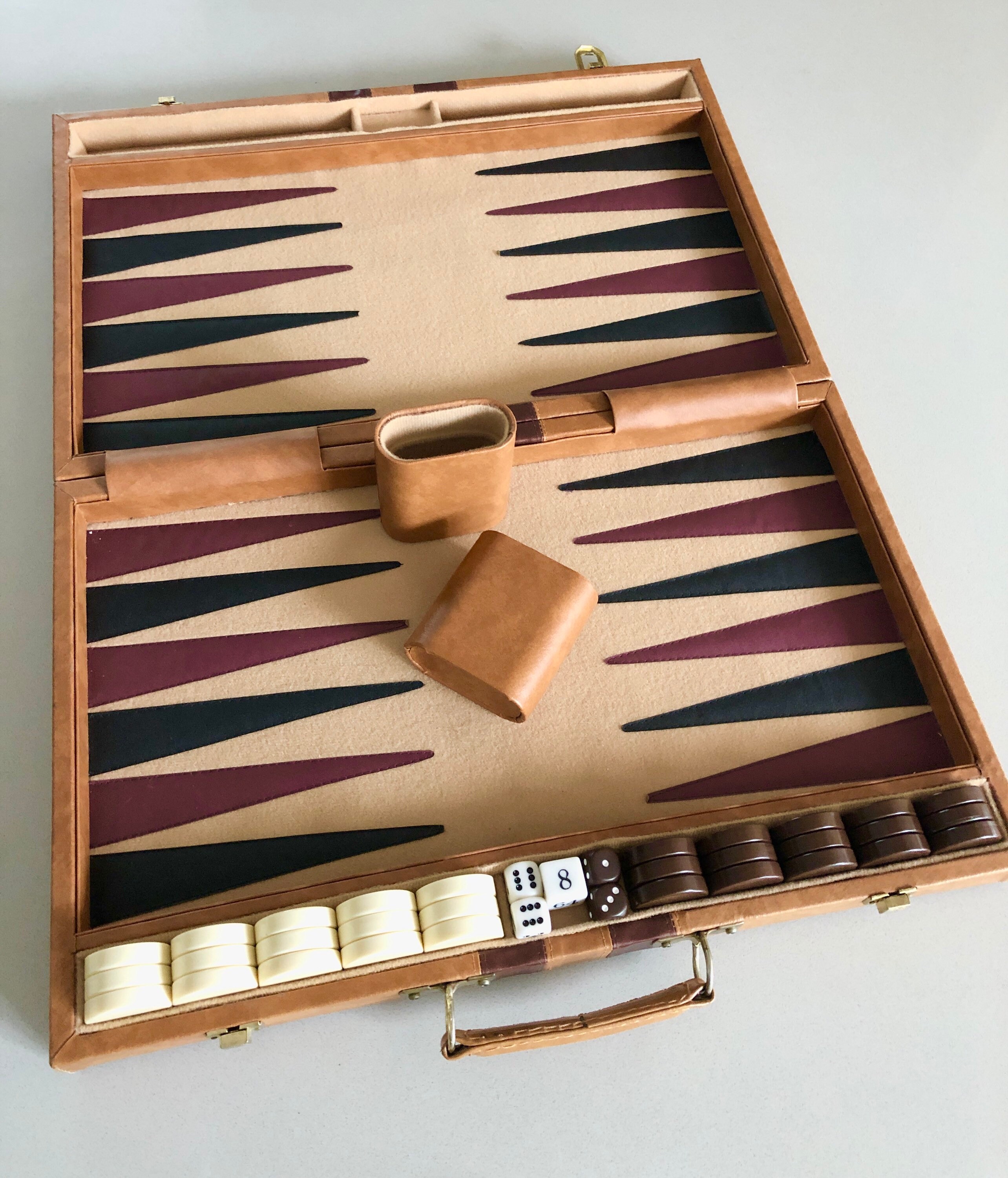 Vintage große Backgammon Board Koffer Spiel Home Decor Etsy