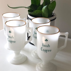 Vintage Milk Glass Irish Coffee Mugs – Duckwells