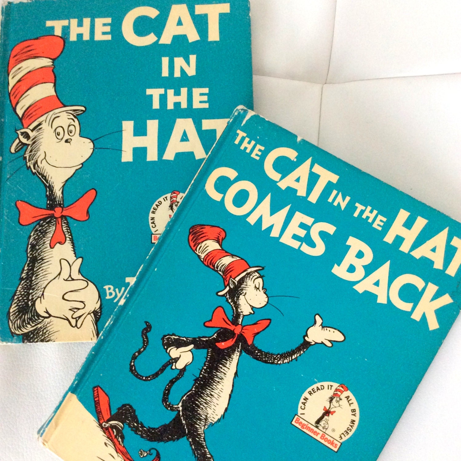 Cat In The Hat By Seuss 1957 Book Club HC First Edition Rare Number