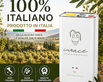 Italiaanse extra vierge olijfolie 5 liter blik | 100% Italiaanse EVOO | Koudgeperst | IURACE