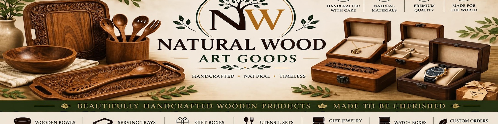 Natural Wood Art Goods handmade wooden products