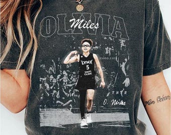 Vintage 90s Olivia Miles Basketball Retro Comfort Colors Shirt