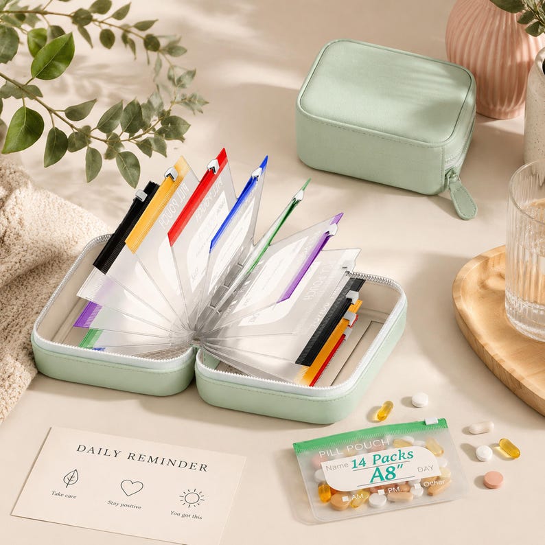 Smart Weekly Medicine Holder, Multi-purpose Pouch System for Seniors ...