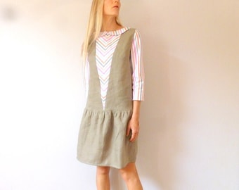 Low west dress in linen