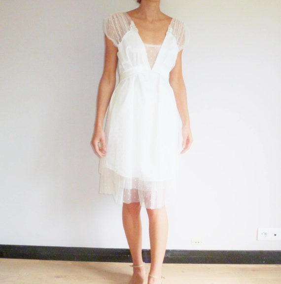 plumeti chiffon dress H&M Sheer Plumeti Dress