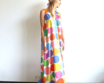 Very long dress multicolored