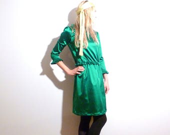 Emerald green dress