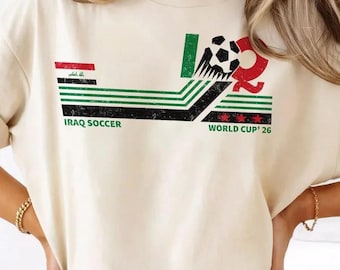 Iraq Soccer World Vintage Comfort Colors Shirt