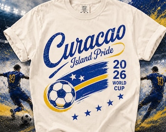 Curacao Soccer World Vintage Comfort Colors Shirt