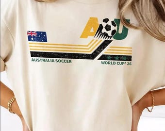 Australia Soccer World Vintage Comfort Colors Shirt