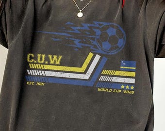 Curaçao Soccer World Cup Tee, FIFA 2026 Fan Shirt, Curaçao Football Gift, Match Day Support