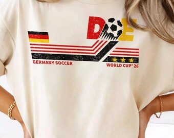 Germany Soccer World Cup T-Shirt, Football Lover Tee, International Match, Soccer Fan Gift