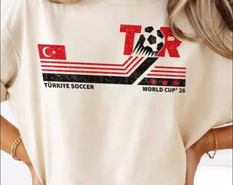 Turkey Soccer World Vintage Comfort Colors Shirt