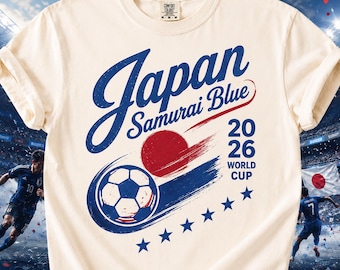 Retro Japan Soccer World 2026 Comfort Colors Shirt, 2026 Soccer Fan Shirt, Gift For Fan Fathers Day
