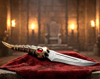 Custom Arya Stark Catspaw Dagger Replica | Handmade Valyrian Steel Inspired Fantasy Knife | GOT Collectible Display Piece | Gift for Him