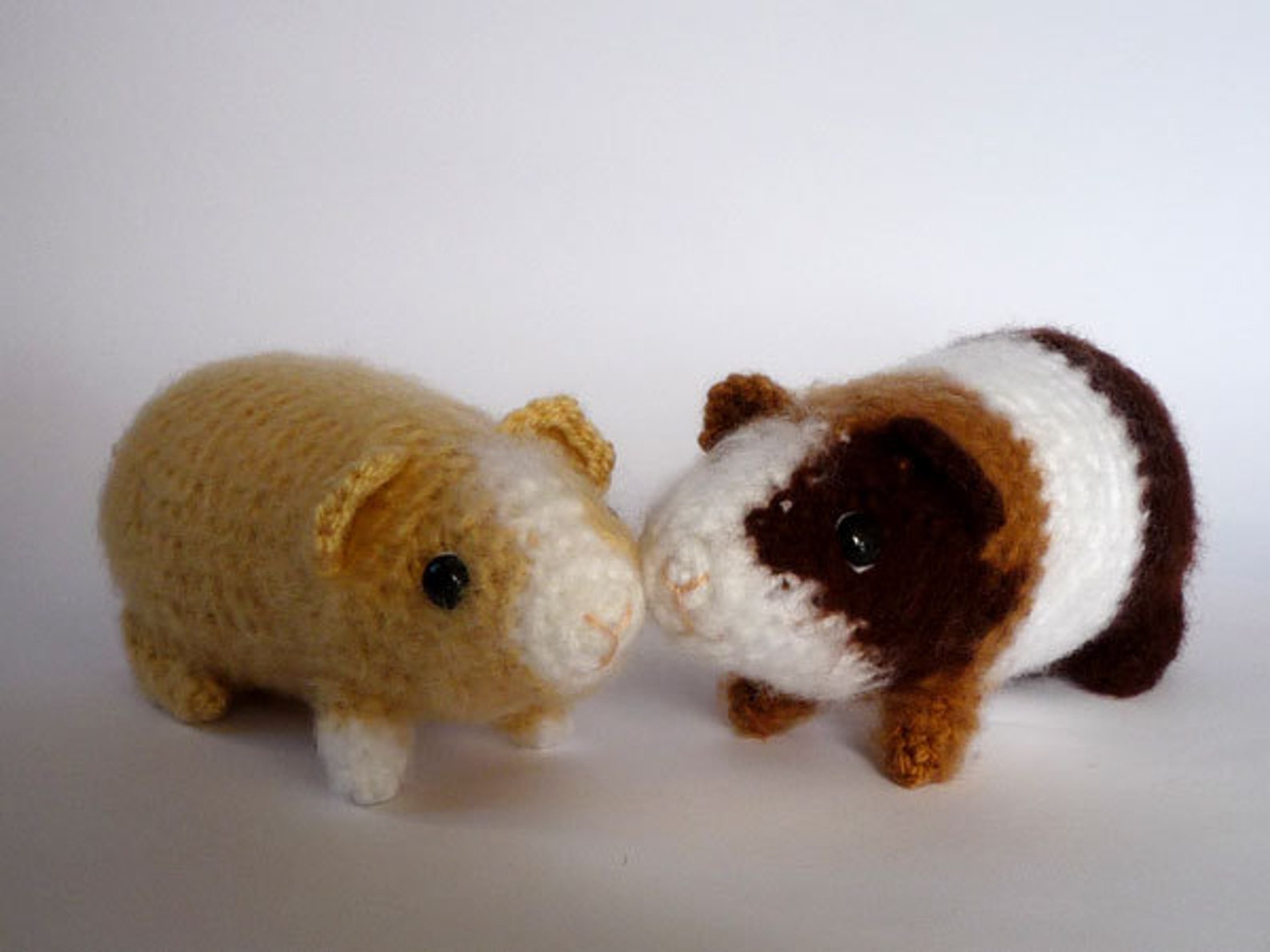 Guinea pig plushie realistic crocheted toy Etsy