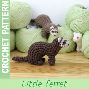 Little ferret amigurumi crochet pattern