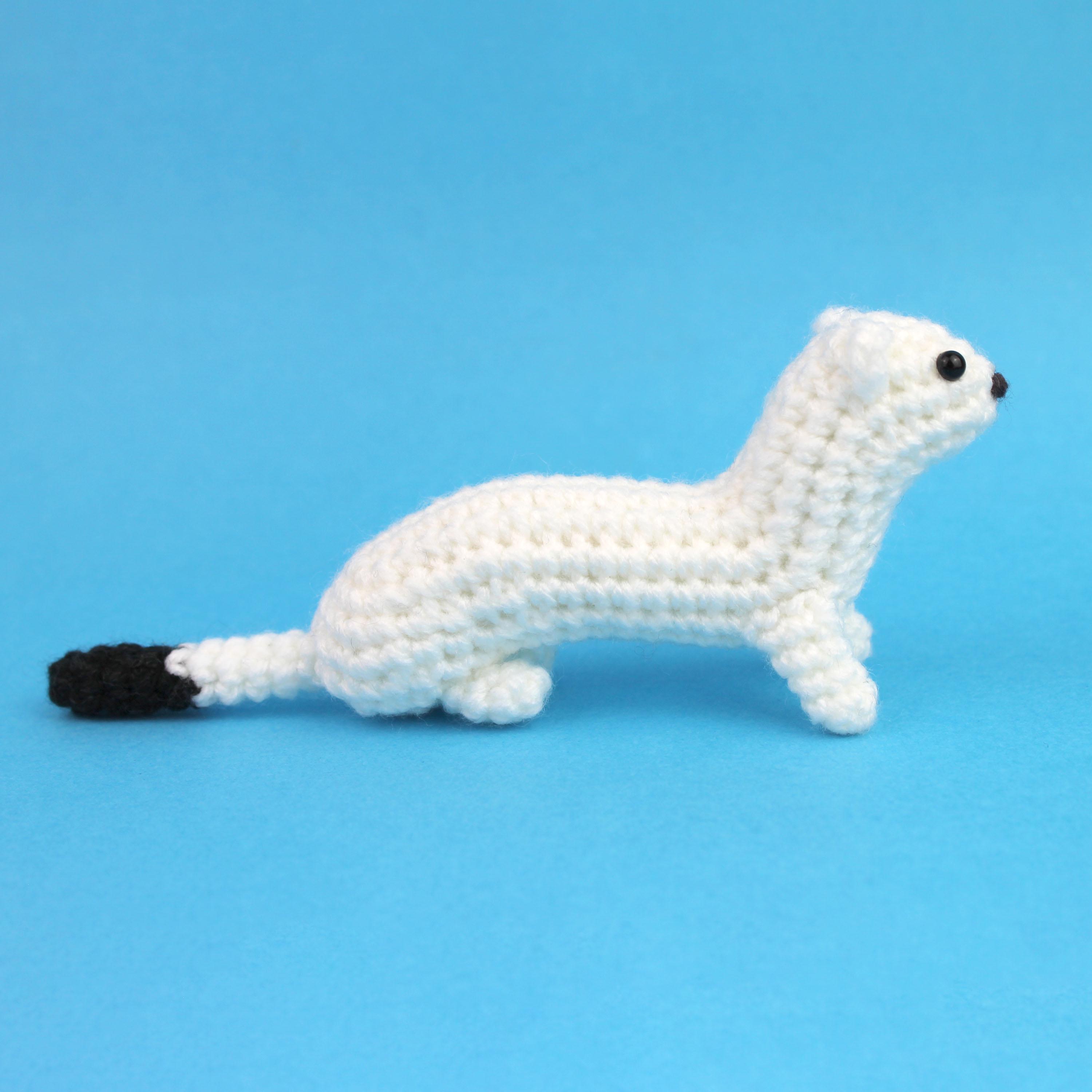 Weasel Rochet Pattern Pocket Weasel Crochet Pattern - With Modifications for Stoat or Ermine ...